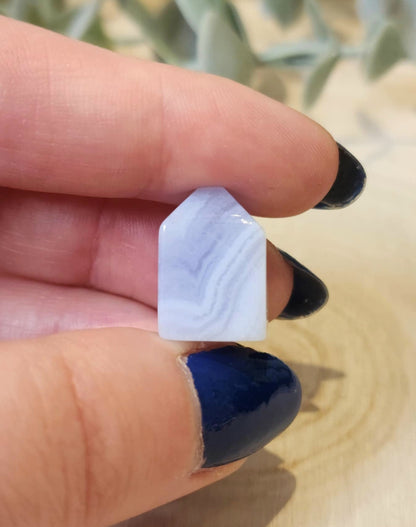 Pointe Agate dentelle bleue
