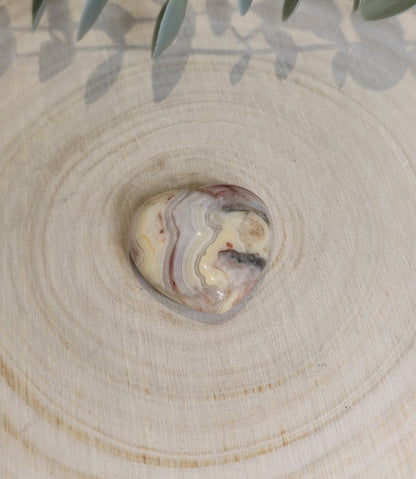 Coeur en Agate fou (crazy lace)