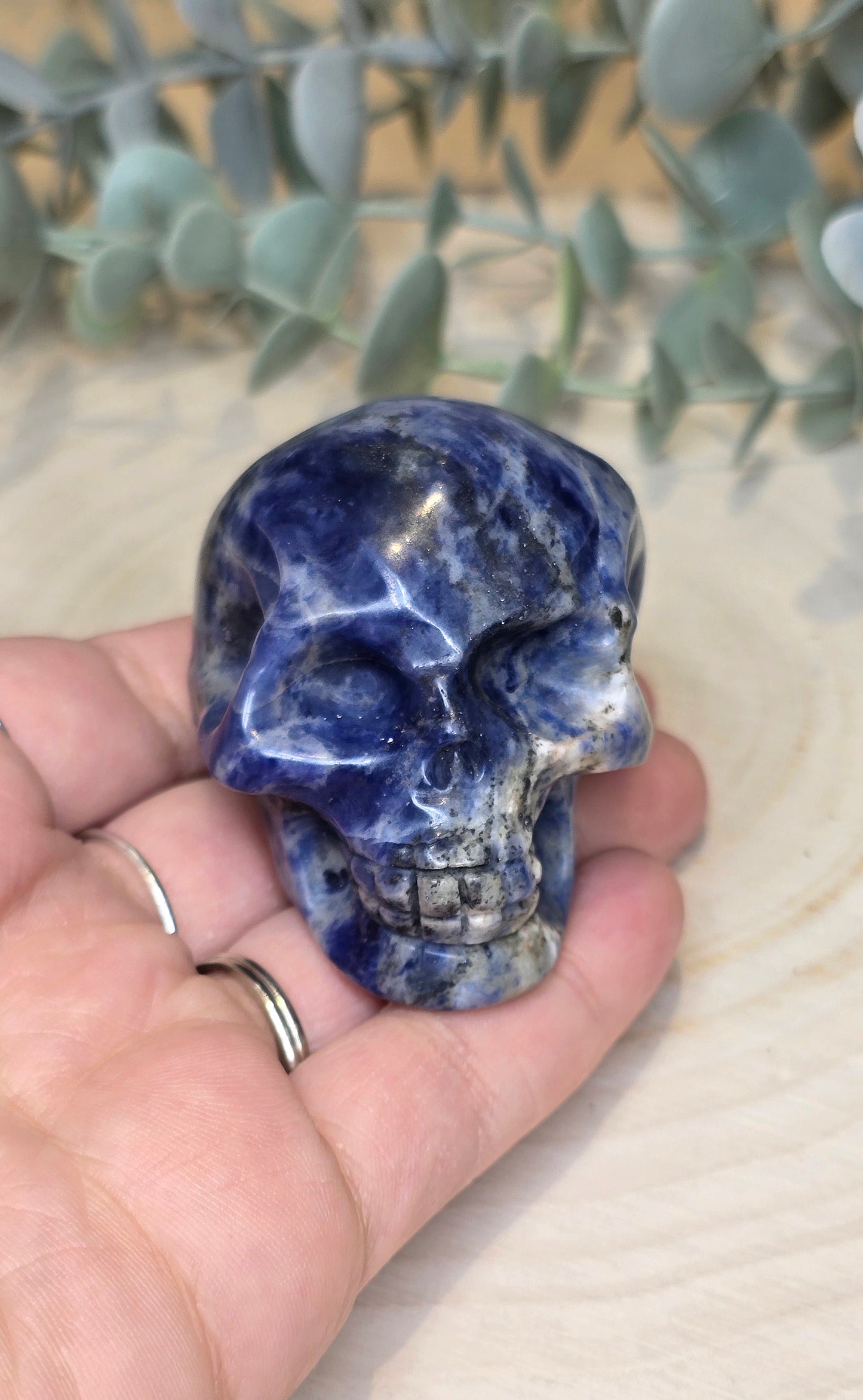 Crâne en Sodalite