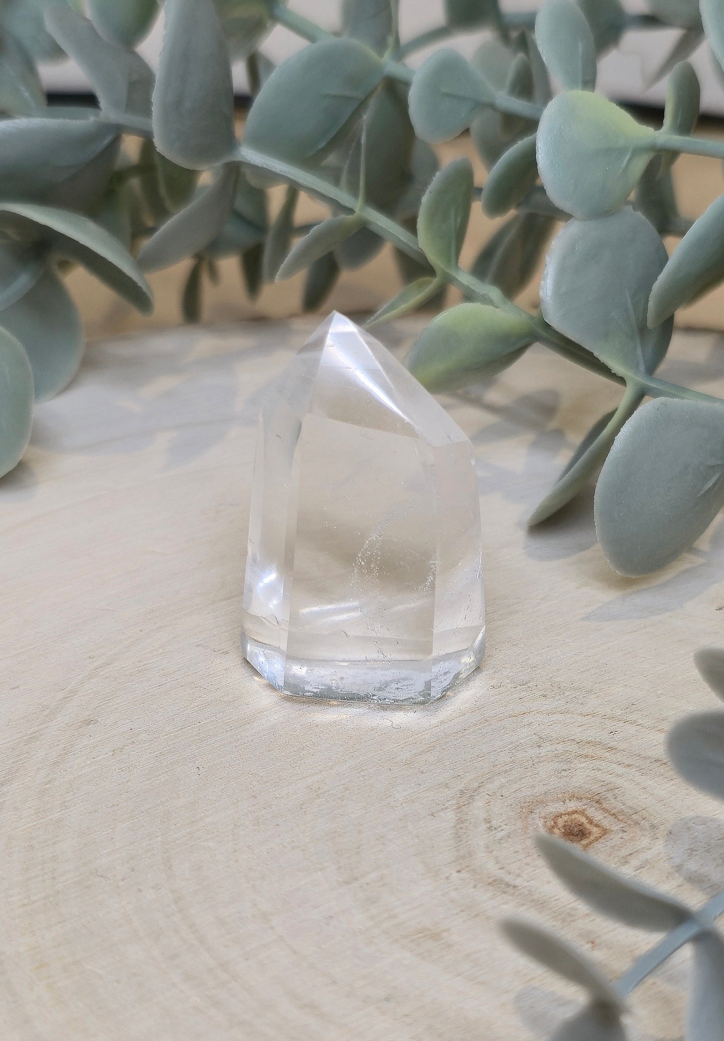 Pointe en Quartz clair de Madagascar