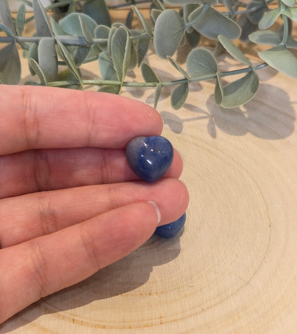 Mini Coeur en Aventurine bleue