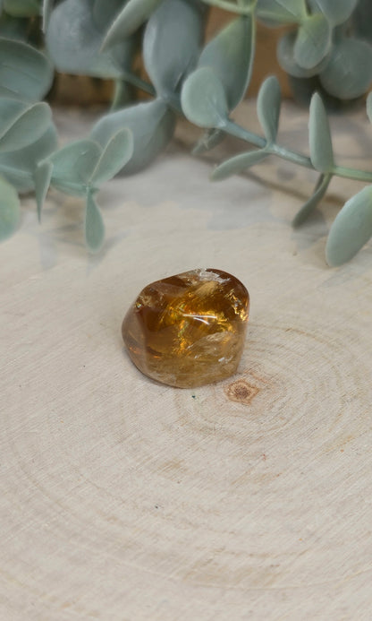 Citrine naturelle du Brésil grade extra barattée