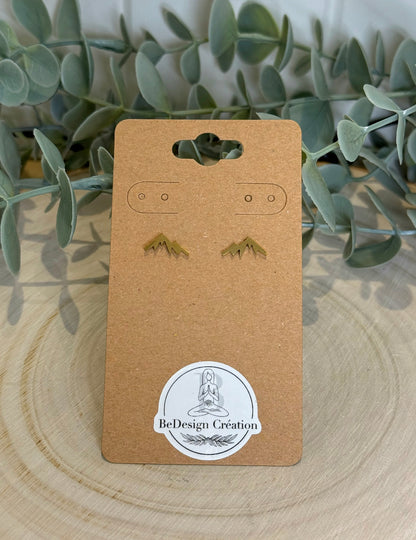 Boucles d’oreilles Montagne gold