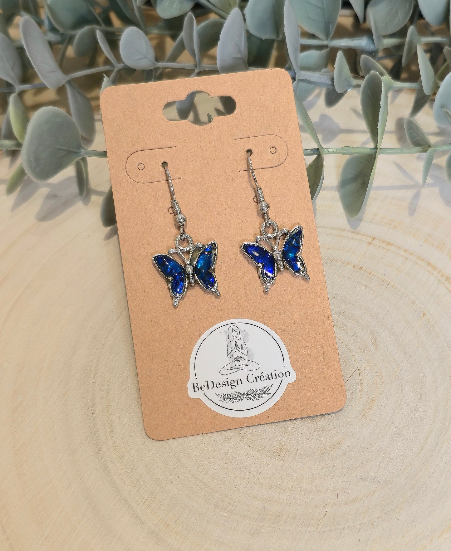 Boucles d'oreilles Papillon avec Abalone