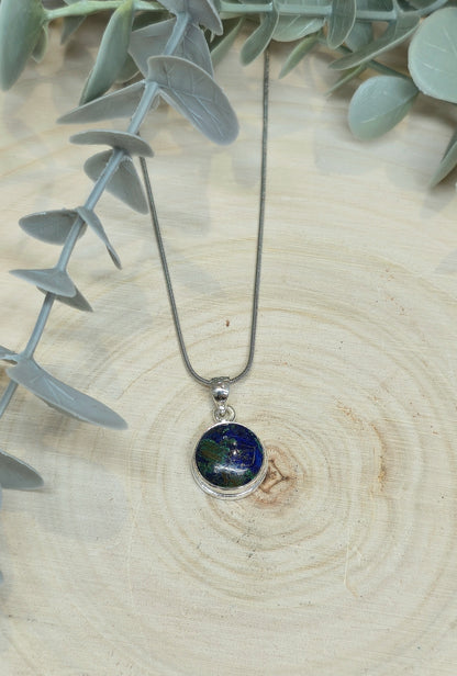 Collier Azurite-Malachite