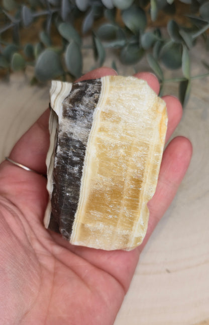 Calcite zébré brute du Mexique