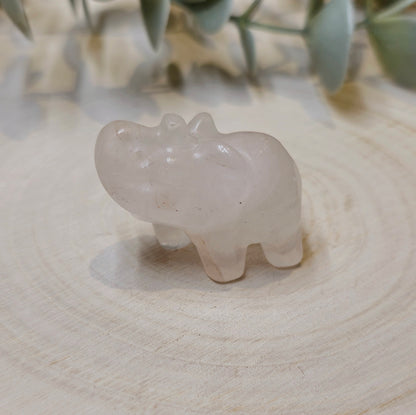 Éléphant Quartz clair