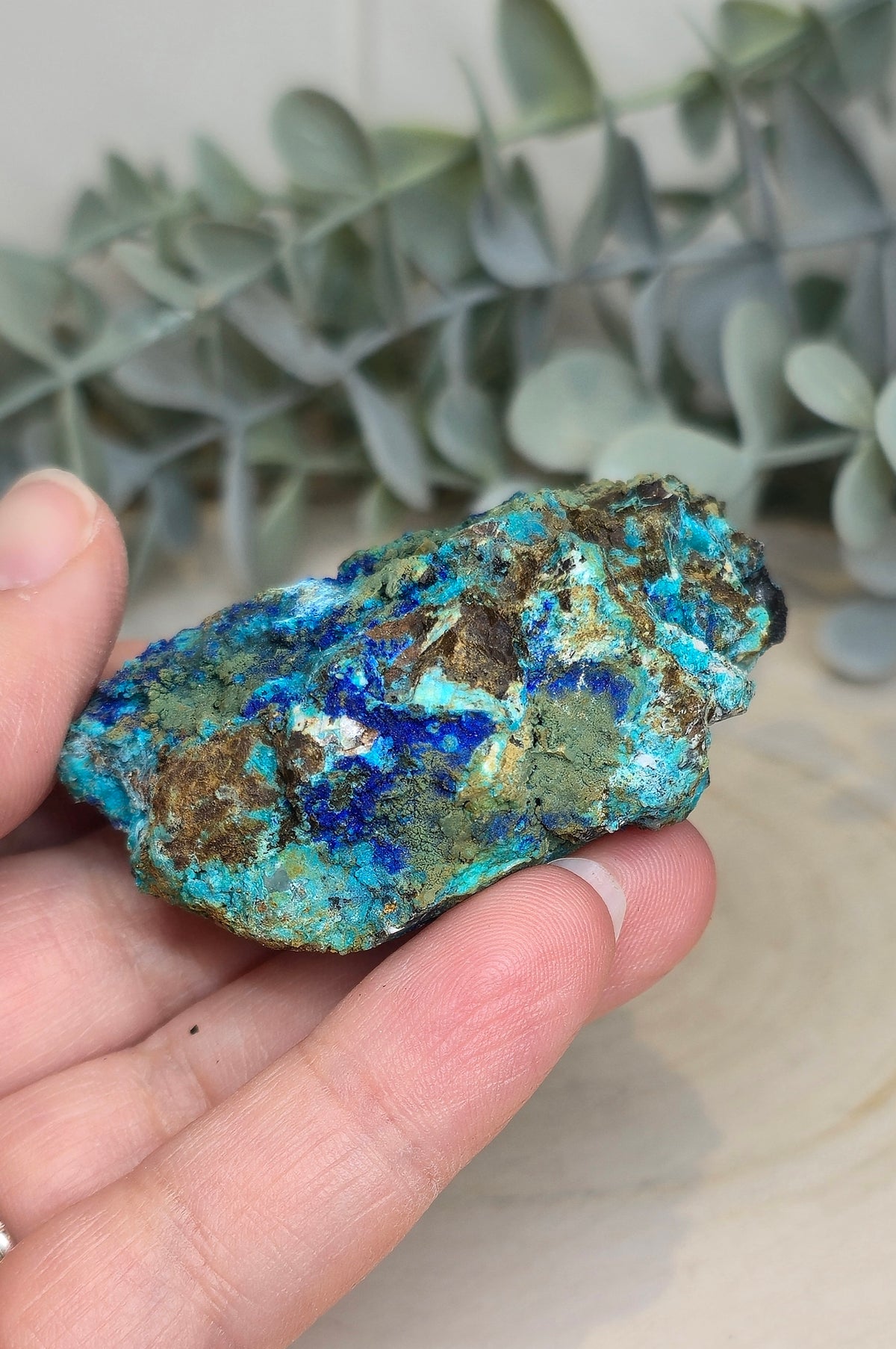 Azurite Malachite Chrysocolle brute