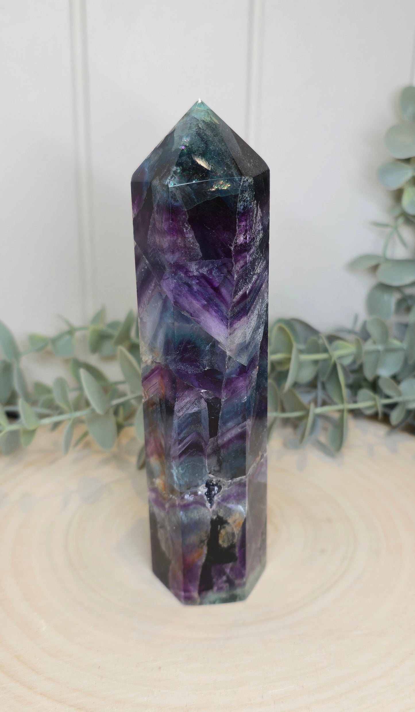 Pointe en Fluorite *réparée*
