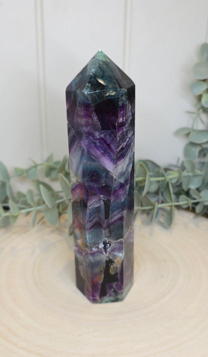 Pointe en Fluorite *réparée*