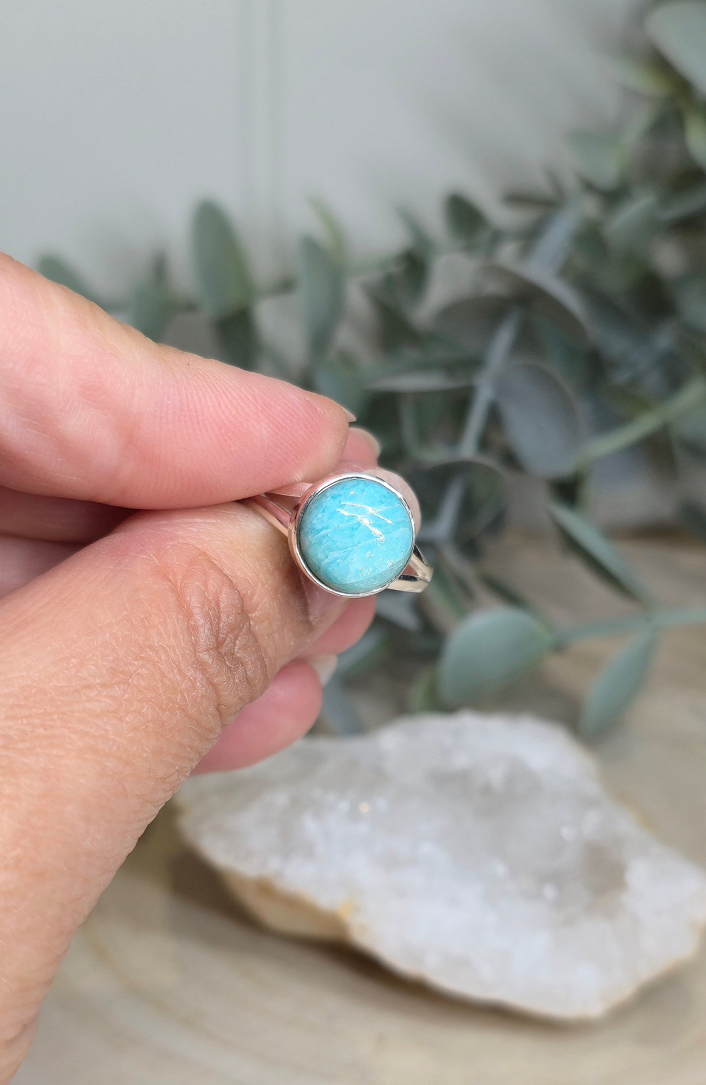 Bague Amazonite
