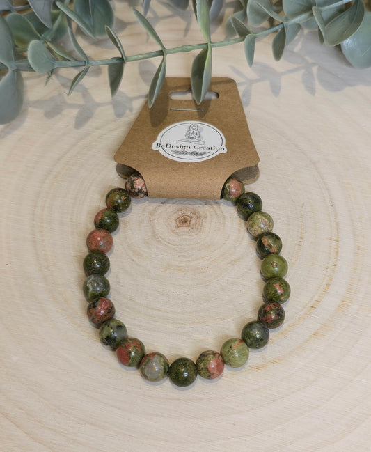 Bracelet Unakite 8mm