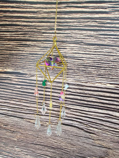 Capteur de lumière coloré avec coeur