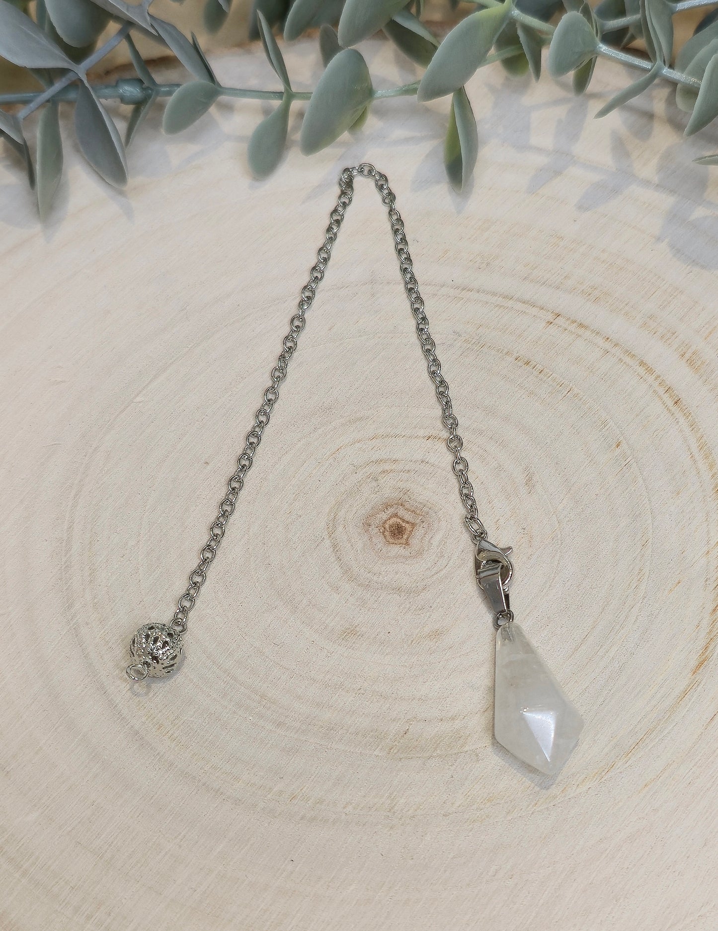 Pendule en Quartz clair diamand