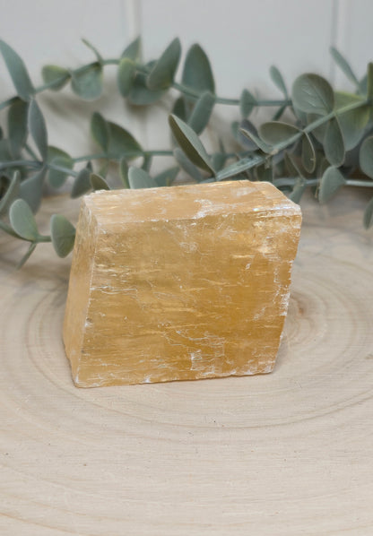 Cube de Calcite optique jaune