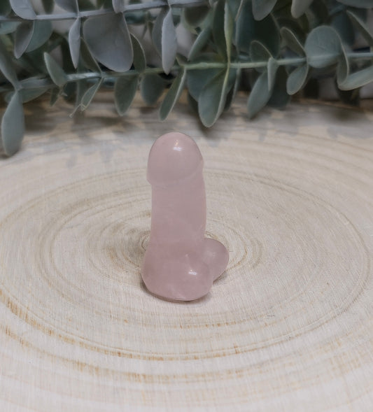 Pénis en Quartz rose