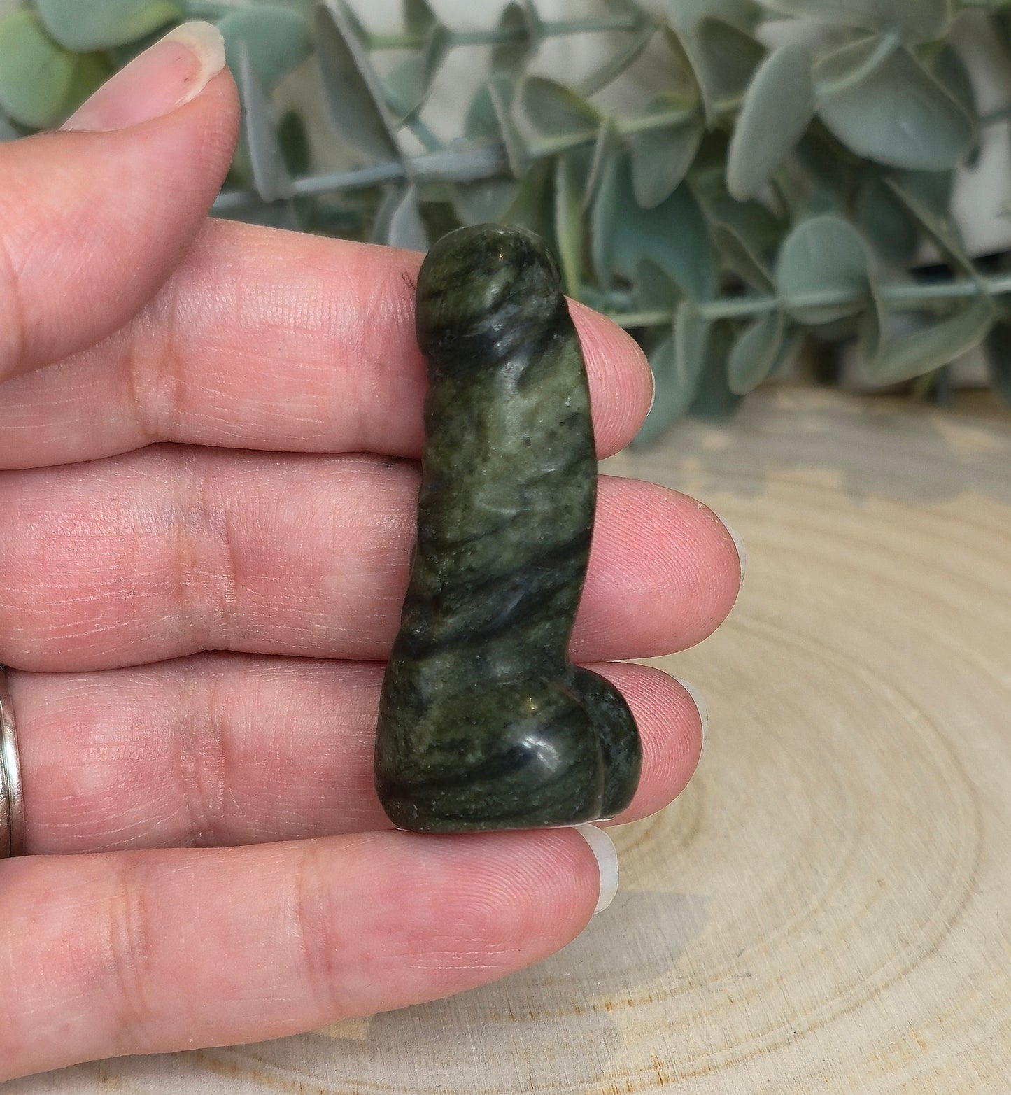 Pénis en Jade vert