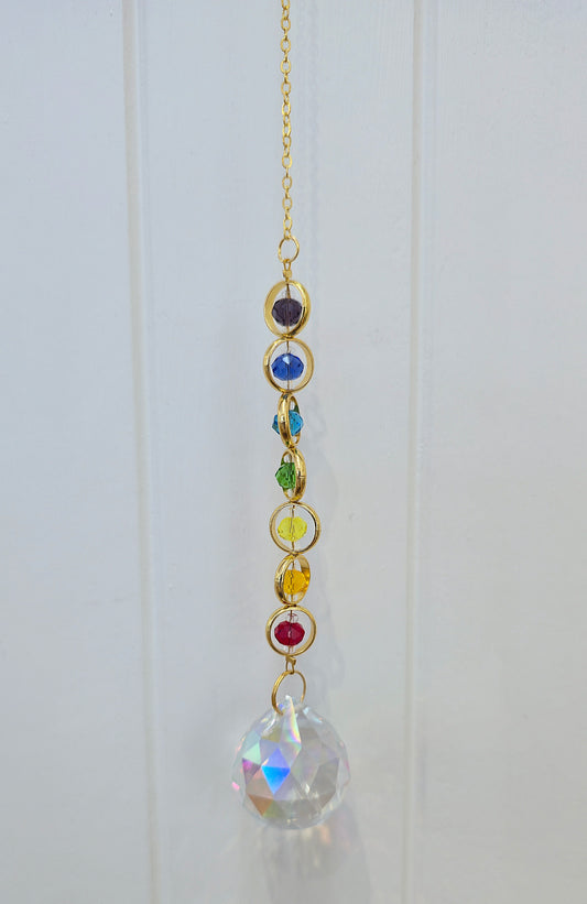 Capteur de lumière Chakras doré