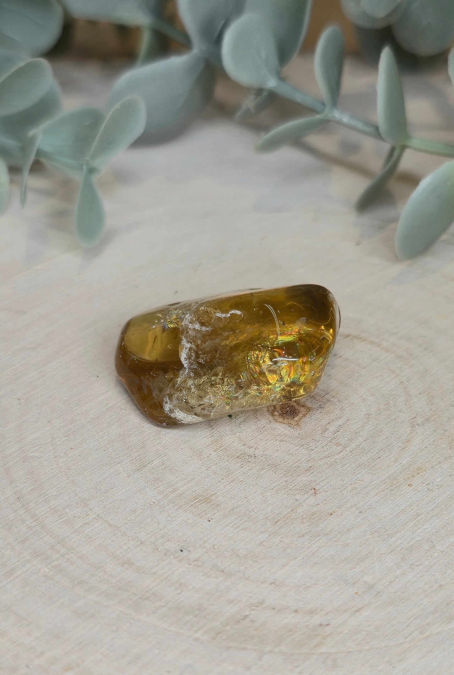 Citrine naturelle du Brésil grade extra barattée