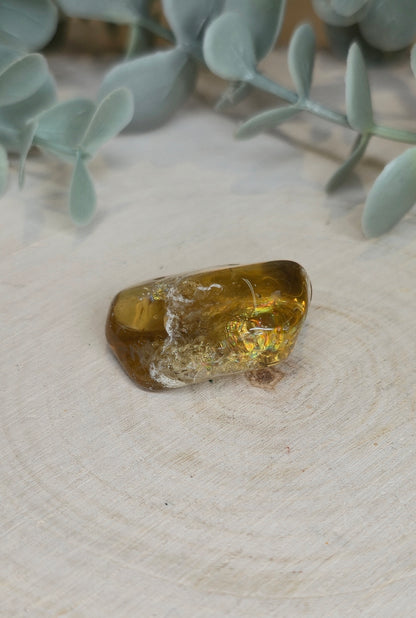 Citrine naturelle du Brésil grade extra barattée