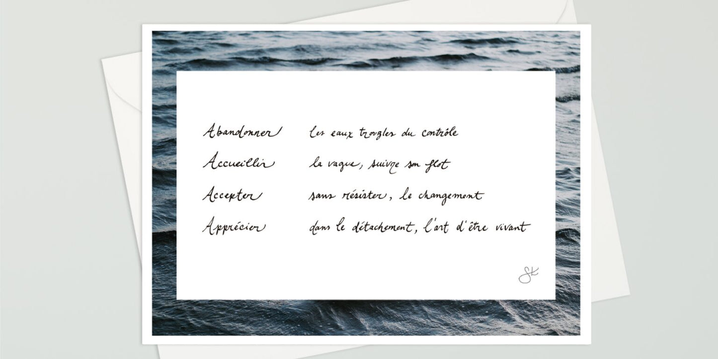 Carte de souhaits - La non-résistance