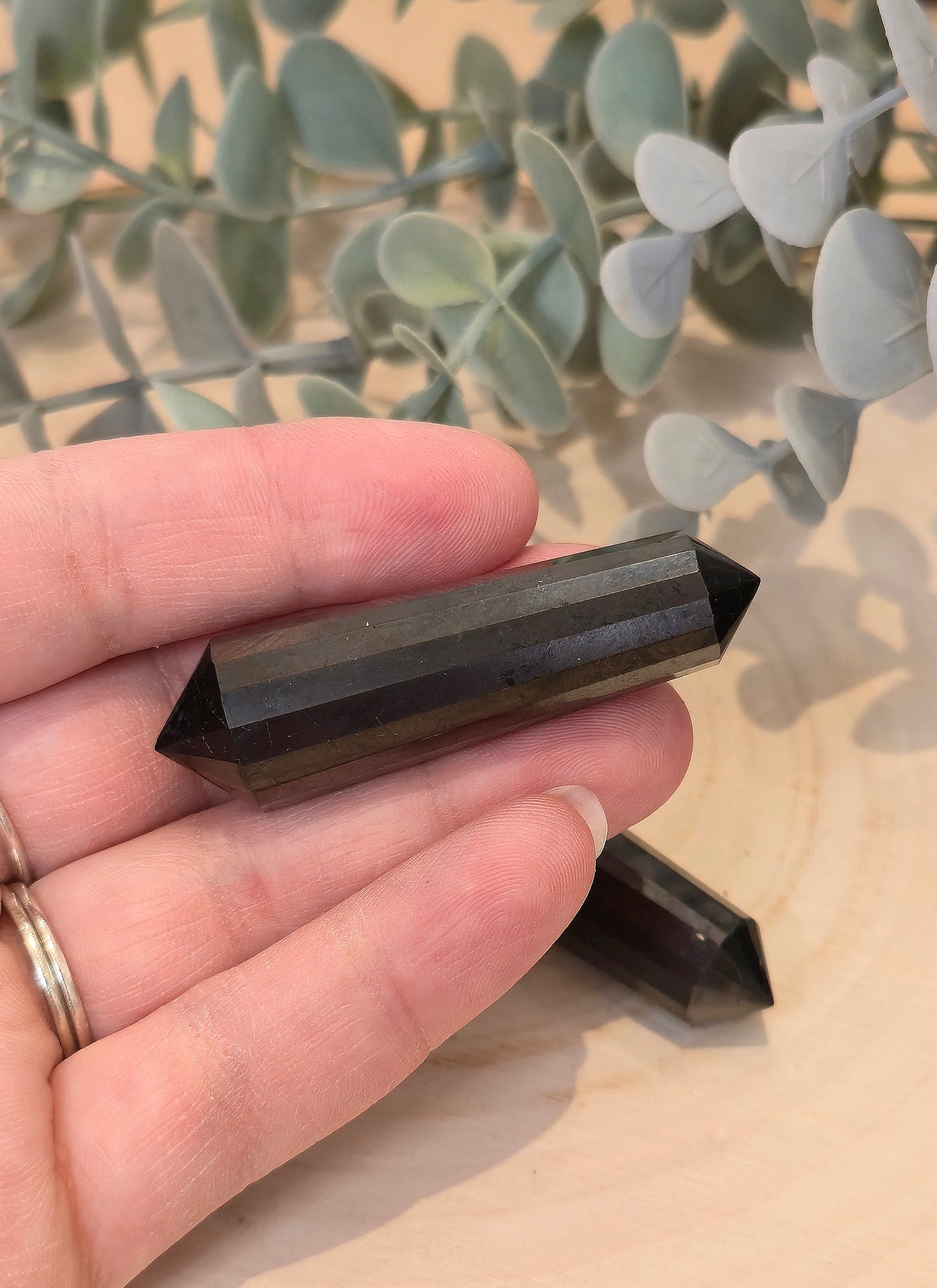 Pointe double en Shungite (Vogel)
