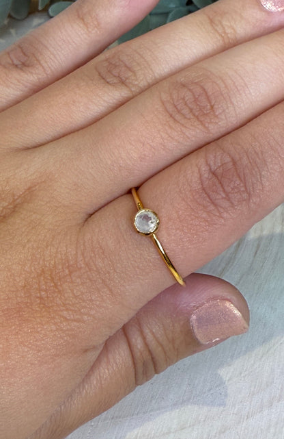 Bague Pierre de lune gold