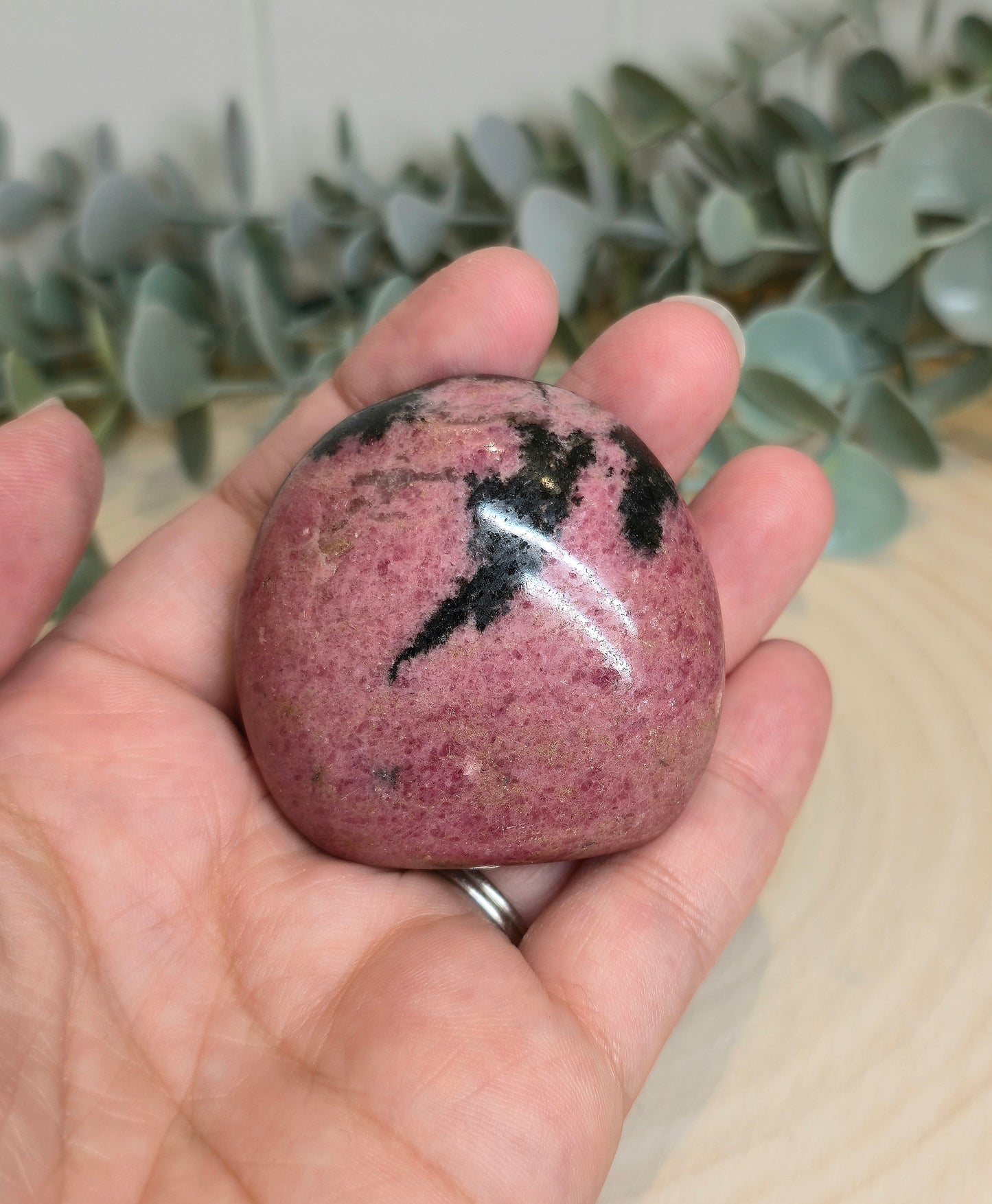 Pierre de paume Rhodonite