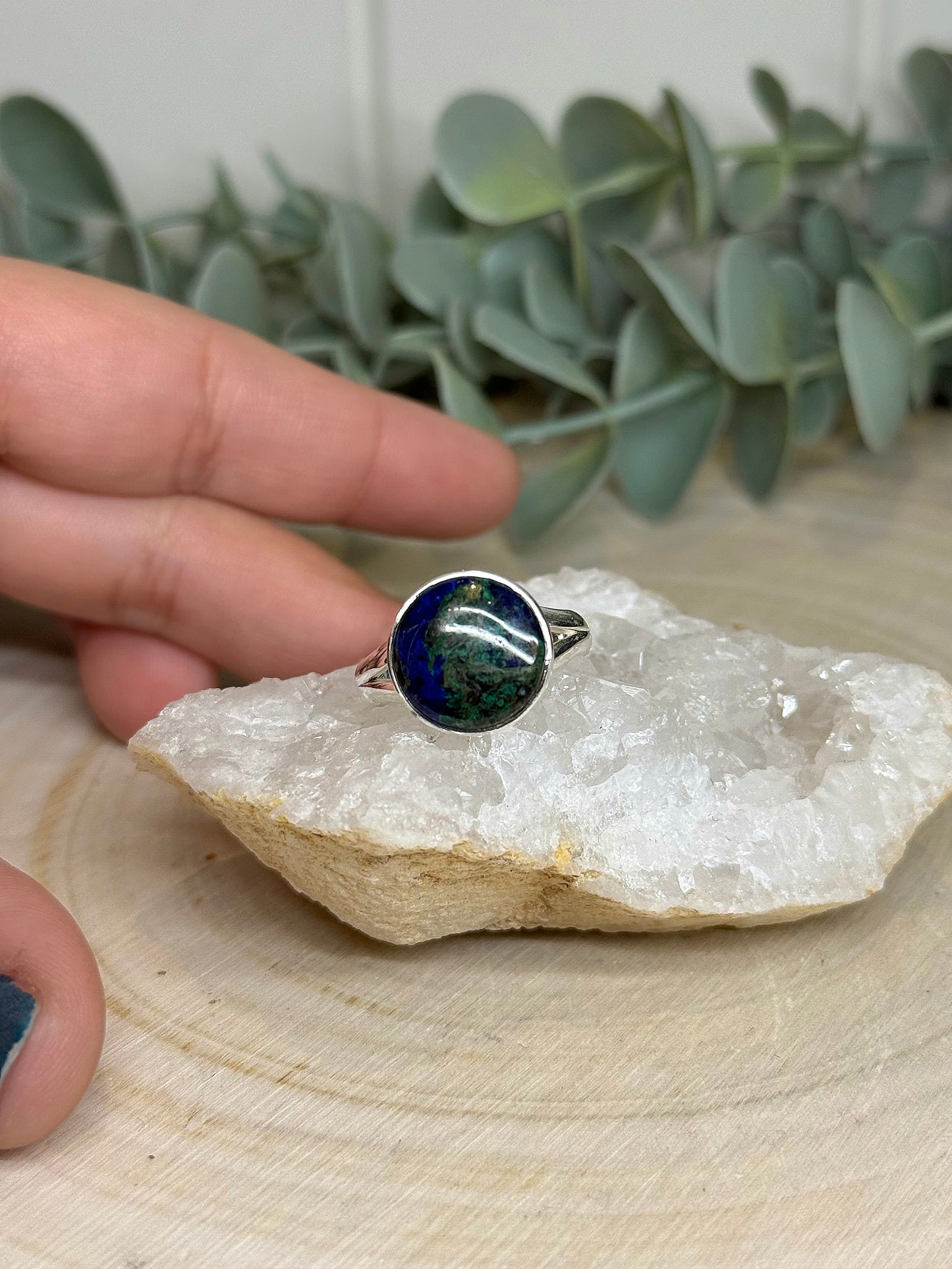 Bague Azurite-Malachite