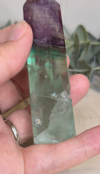 Pointe en Fluorite *réparée*
