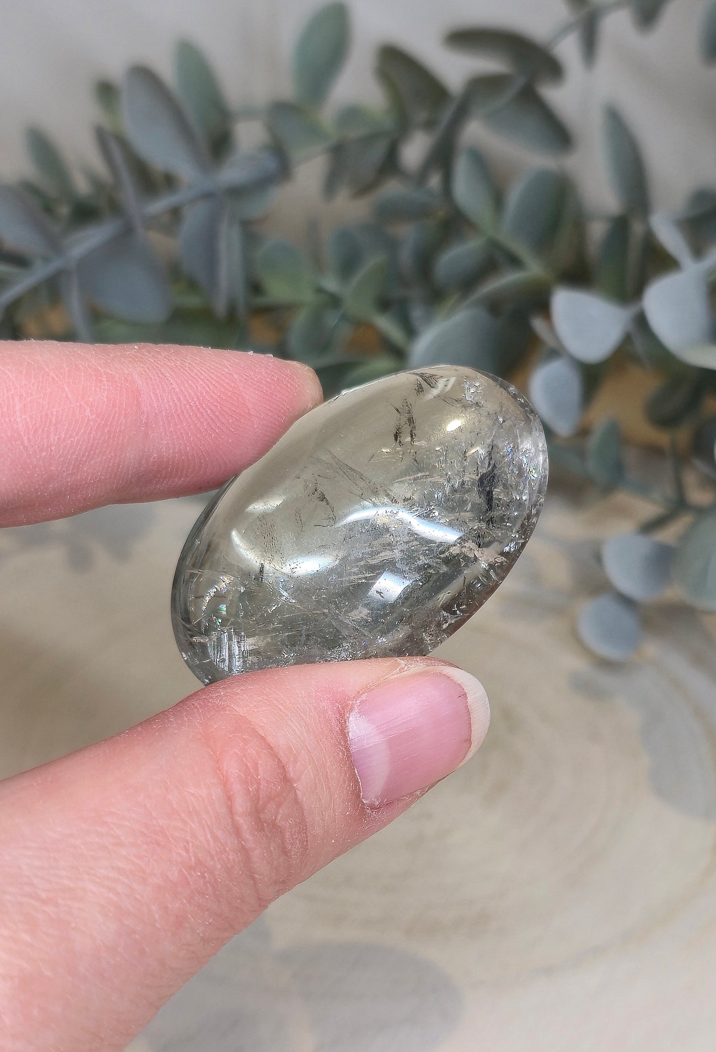 Pierre de paume en Prasiolite