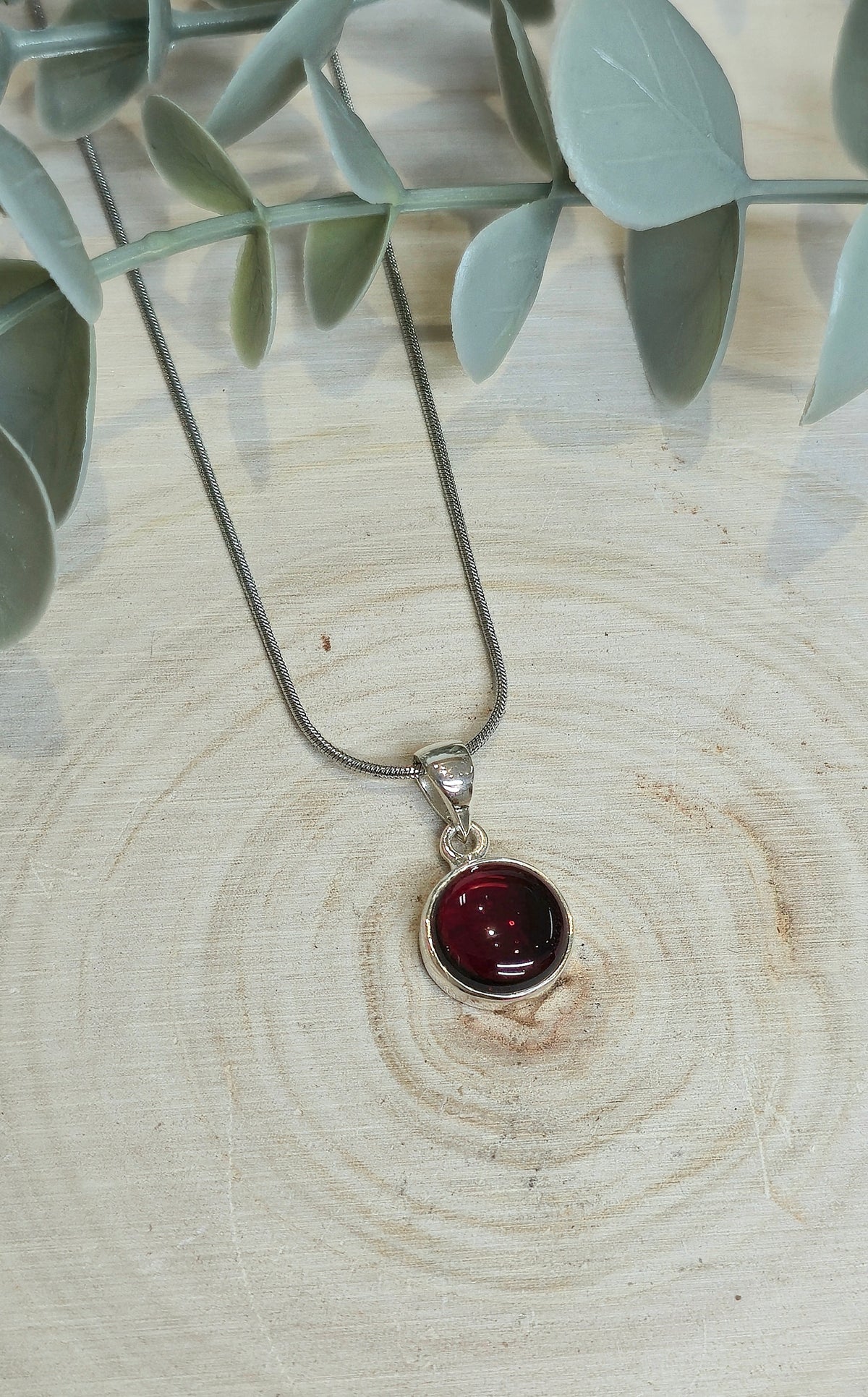 Collier en Grenat