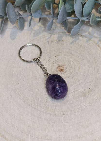 Porte-clé avec Pierre barattée