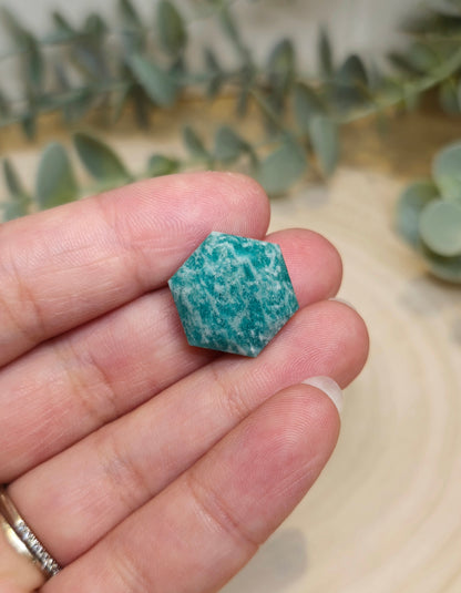 Étoile géométrique en Amazonite