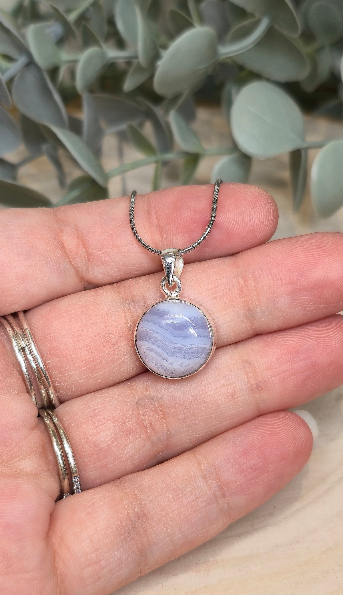Collier Agate Dentelle