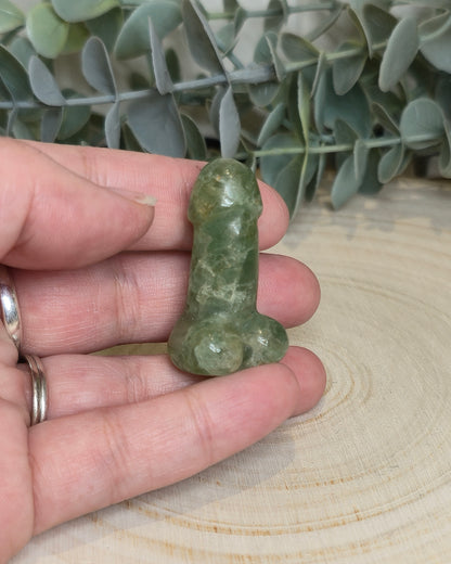 Pénis en Quartz vert