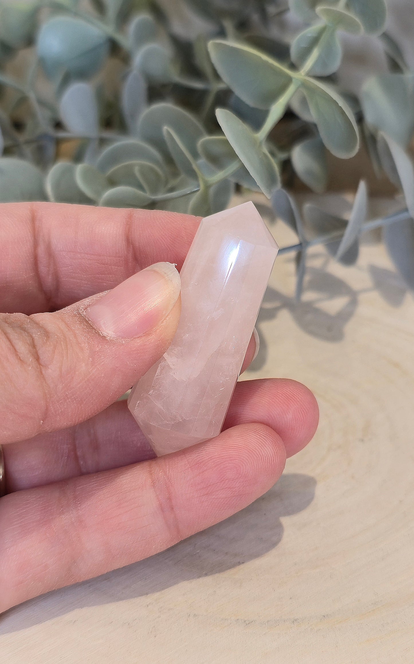 Pointe double en Quartz rose (Vogel)