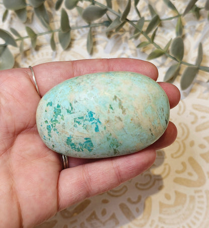 Pierre de paume Turquoise du Pérou