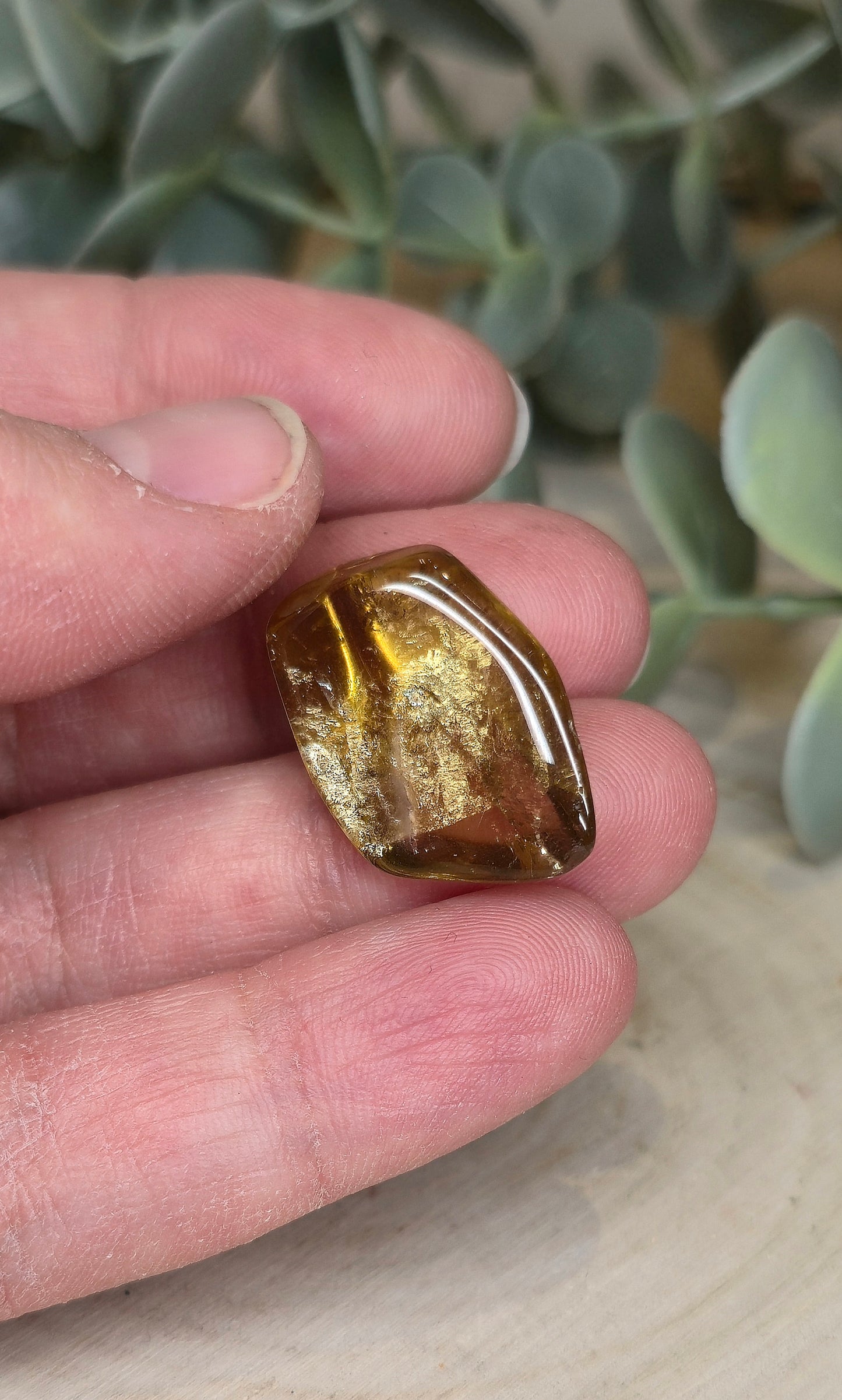 Citrine naturelle du Brésil grade extra barattée