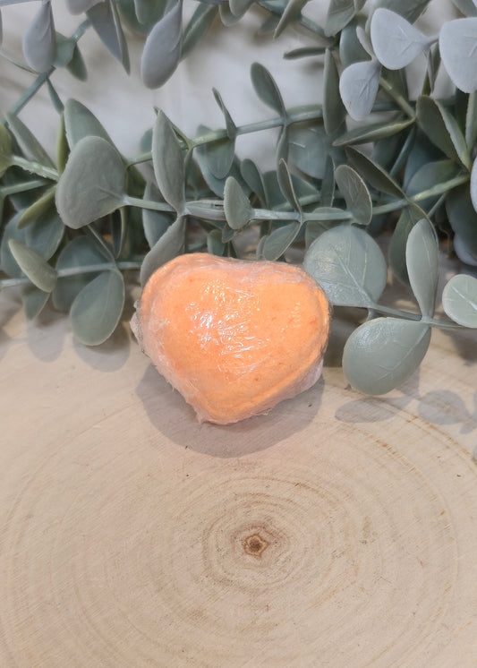 Bombe de bain en coeur - Popsicle à l’orange