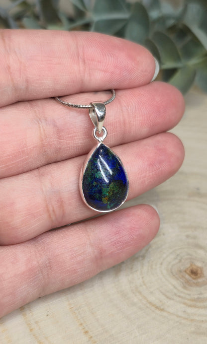 Collier Azurite-Malachite