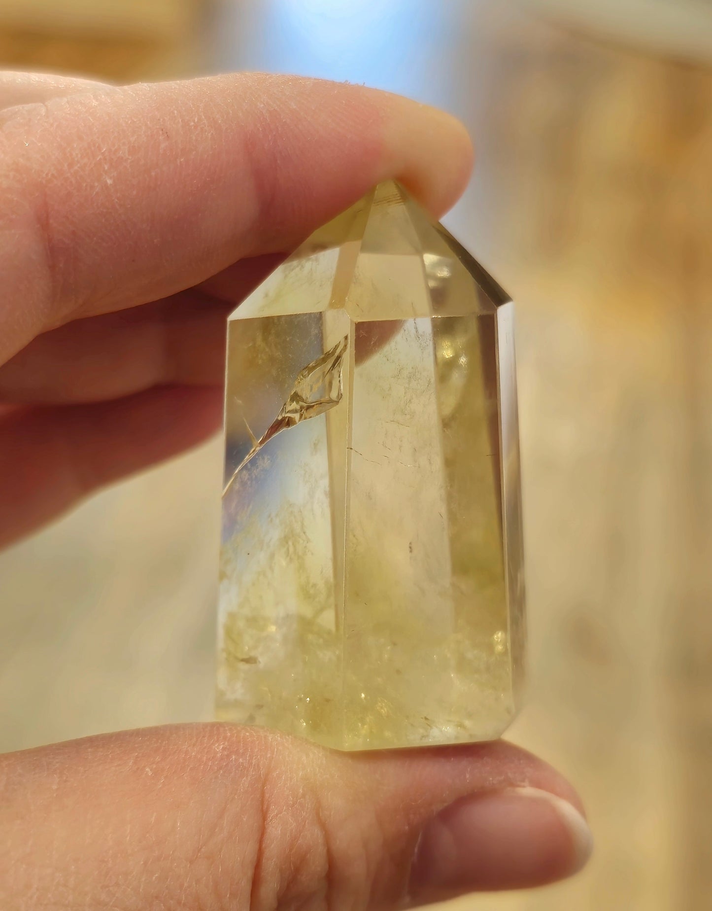 Pointe en Citrine Naturelle