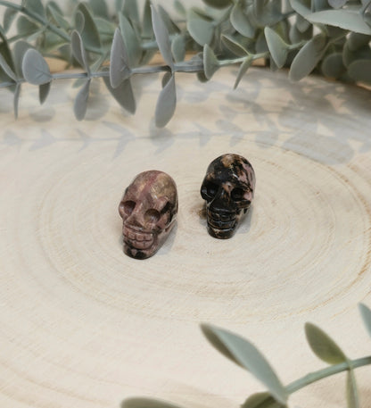 Mini Crâne en Rhodonite