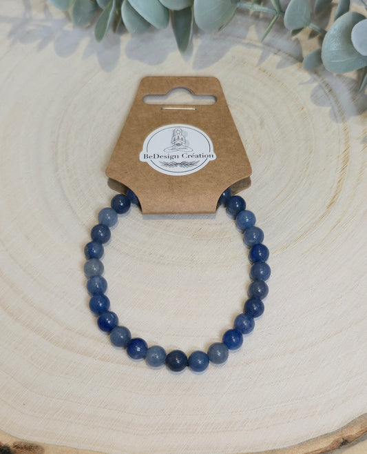 Bracelet Aventurine bleue 6mm