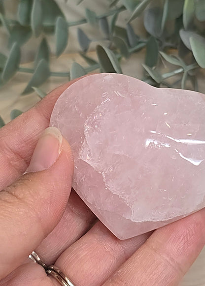 Coeur en Quartz rose