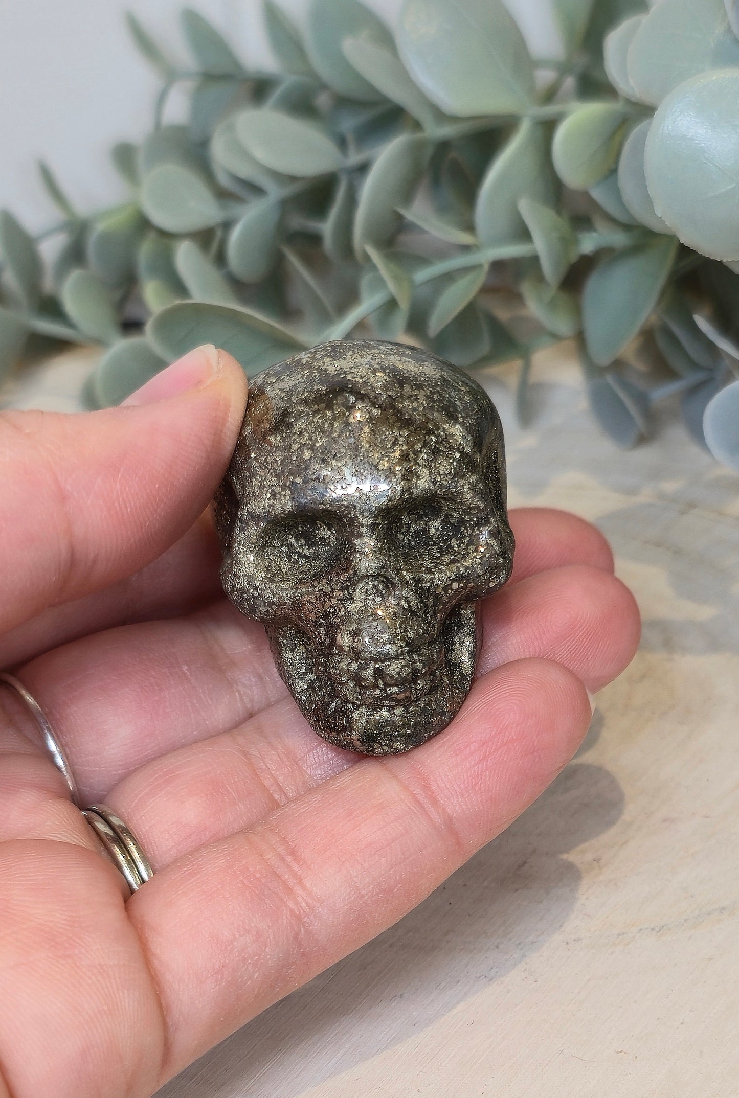 Crâne en Pyrite