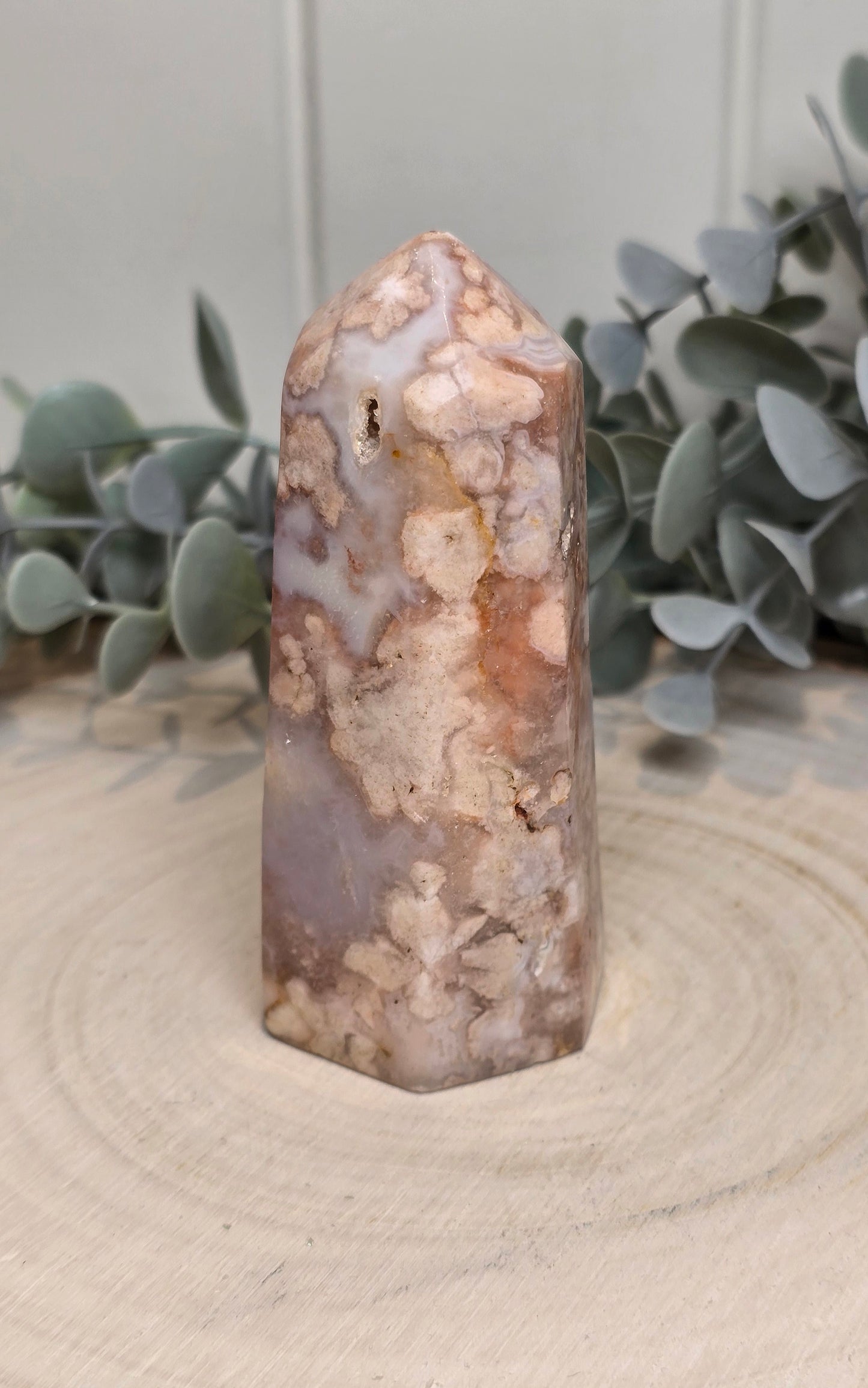 Pointe en Agate fleur de Madagascar