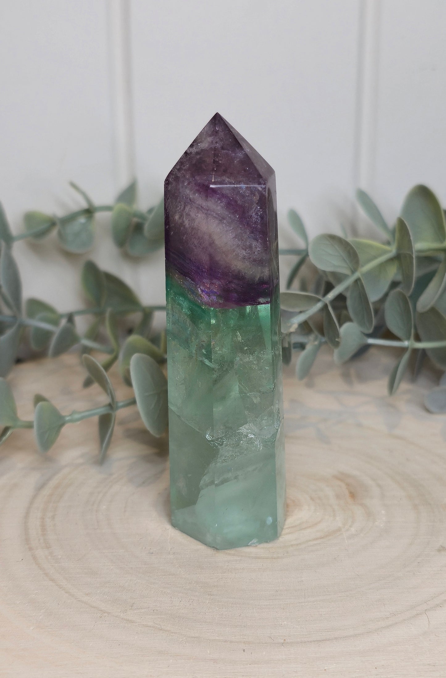 Pointe en Fluorite *réparée*
