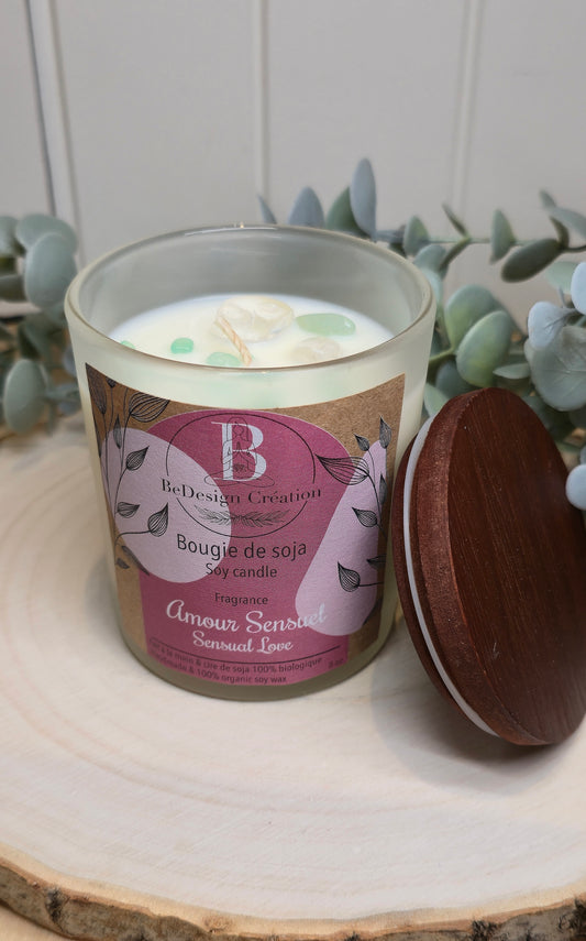 Bougie de soja - Amour Sensuel