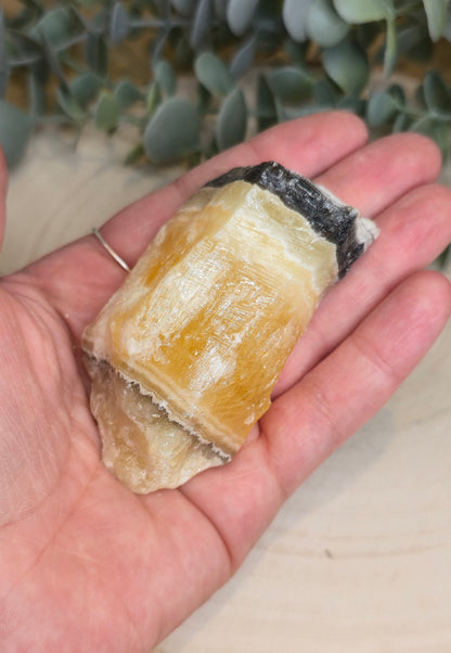 Calcite zébré brute du Mexique